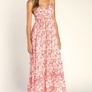 Lulus Tiered Floral Maxi Dress